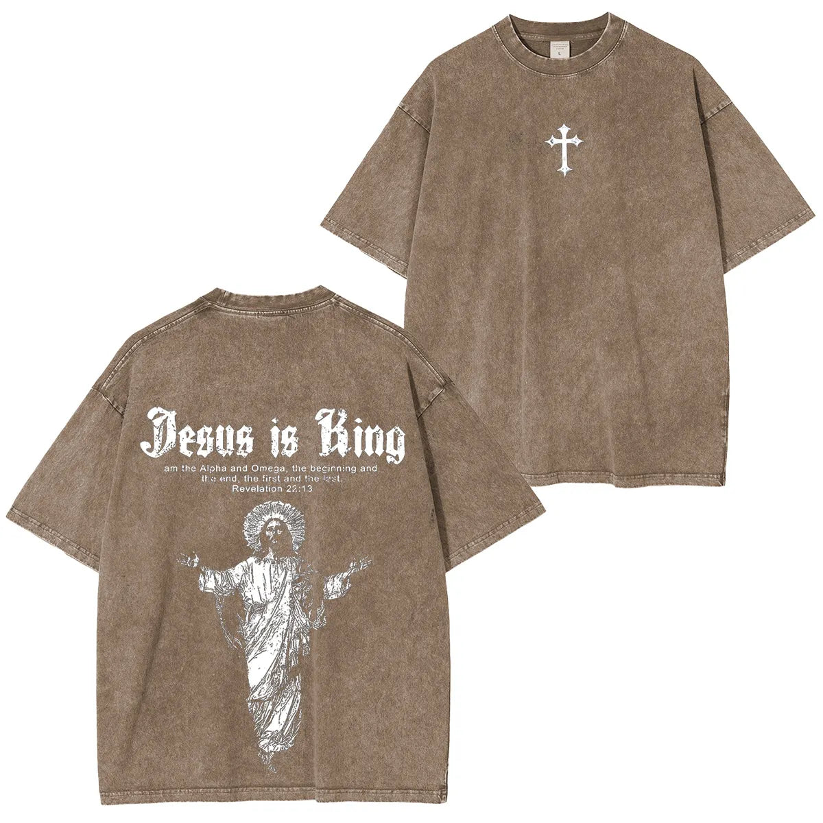 Jesus Is King Vintage Washed Unisex T-Shirt