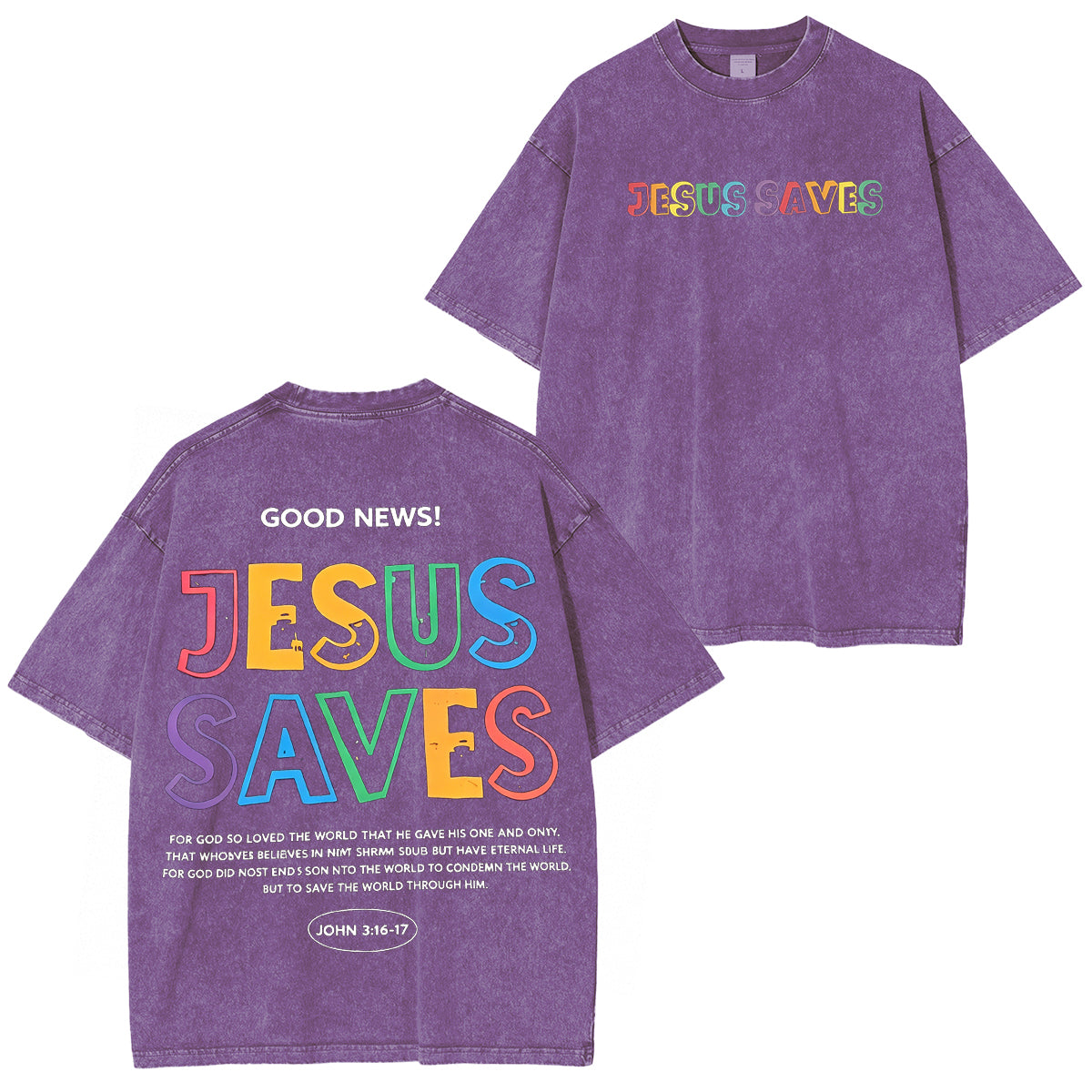 Christian Jesus Bible Verse Washed Unisex T-Shirt