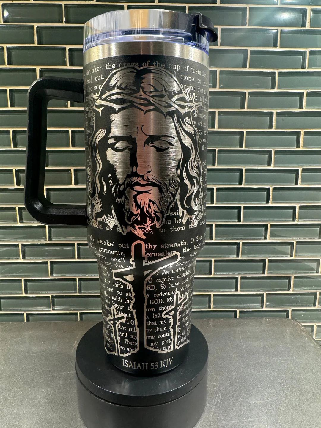 Jesus Christian Face Tumbler 30oz/40oz
