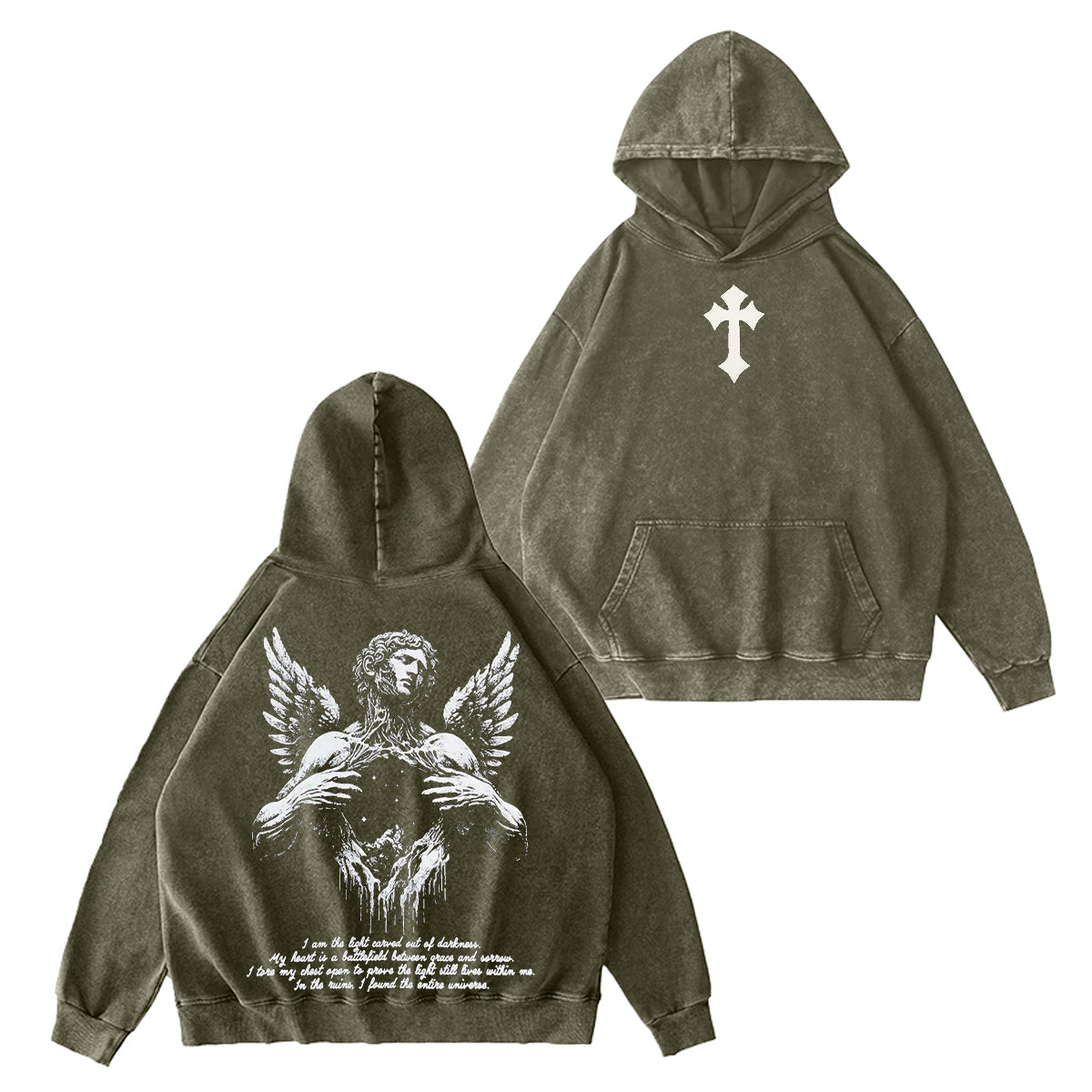 Fallen Angel Washed T-shirt/Crewneck/Hoodie