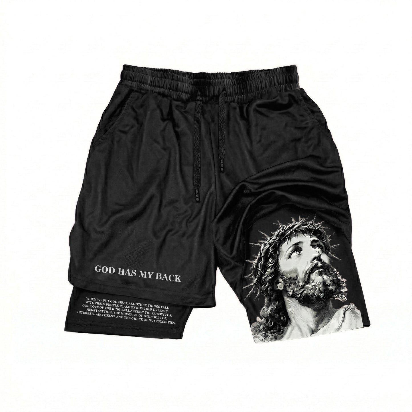 God Bless My Workout Shorts