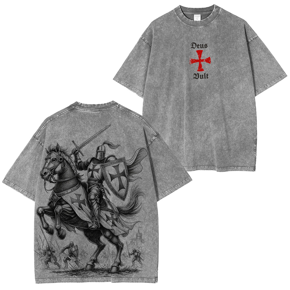 Black Templar Washed Unisex T-Shirt