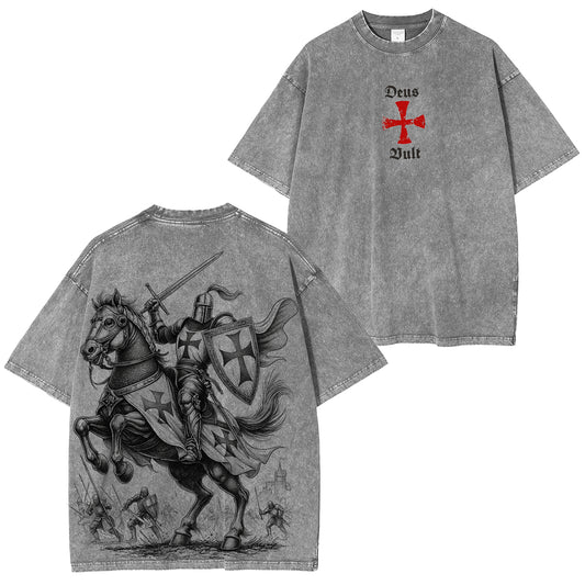 Black Templar Washed Unisex T-Shirt