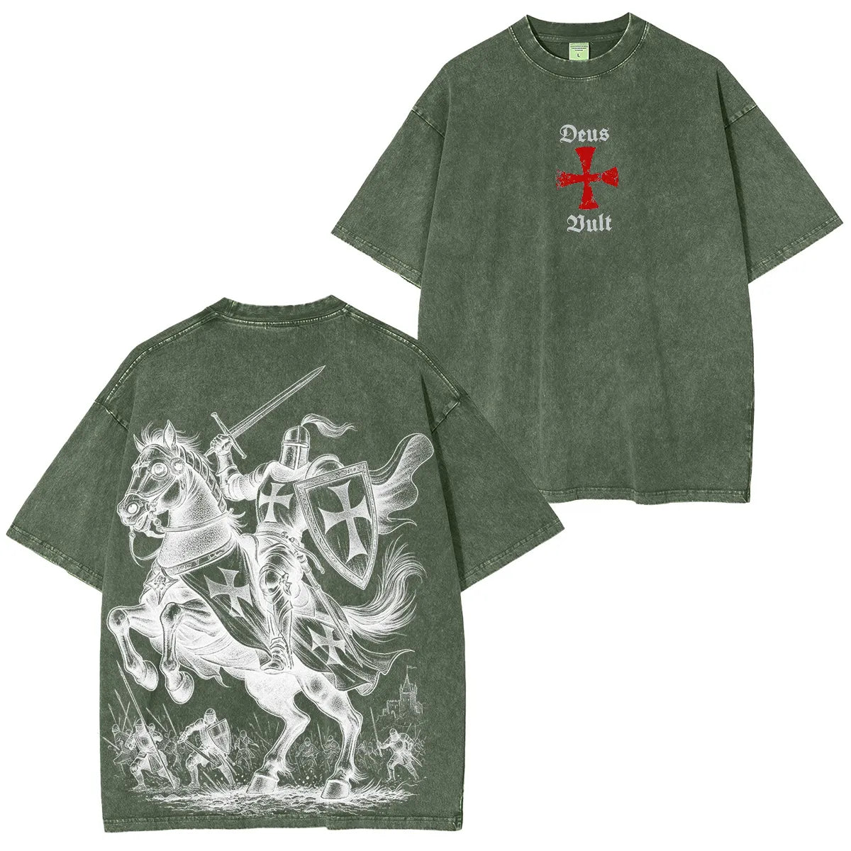 Black Templar Washed Unisex T-Shirt