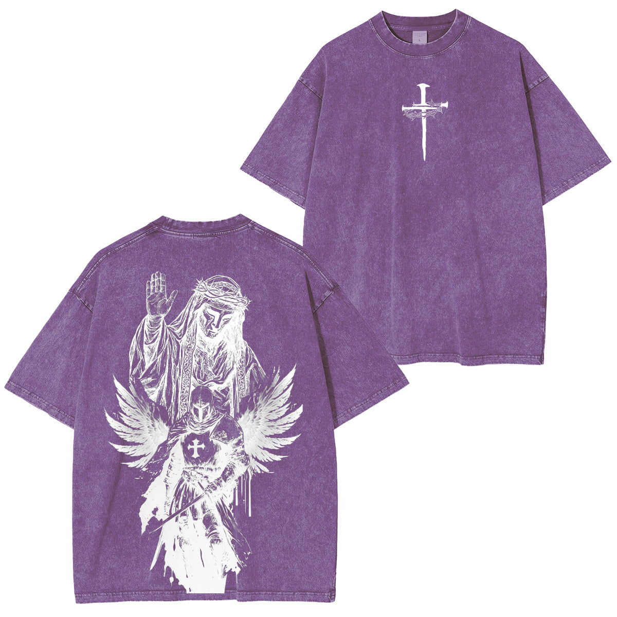 Angel Knight Washed Unisex T-Shirt