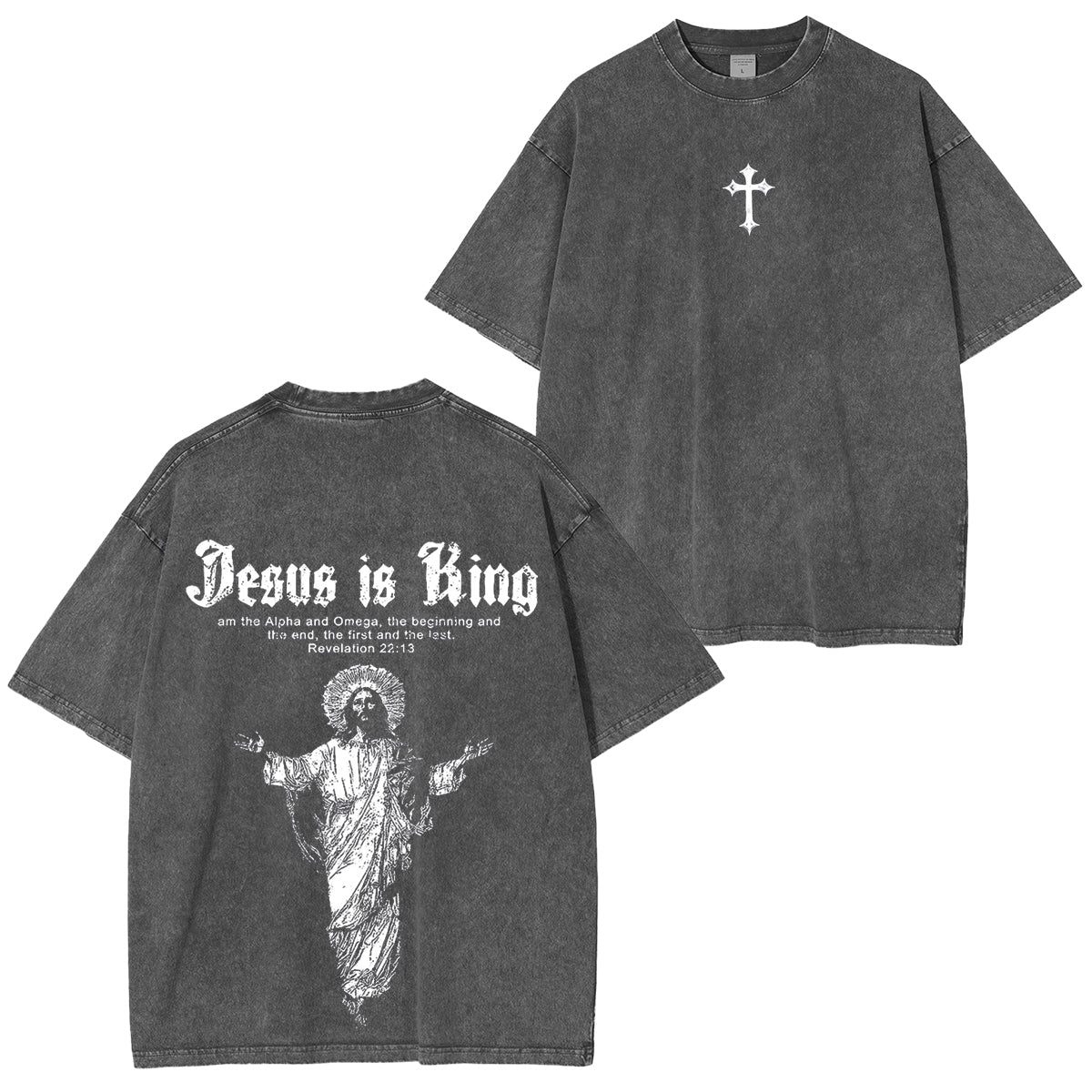Jesus Is King Vintage Washed Unisex T-Shirt