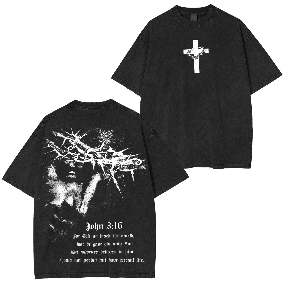 John316 For God So Loved The World Washed Unisex T-Shirt