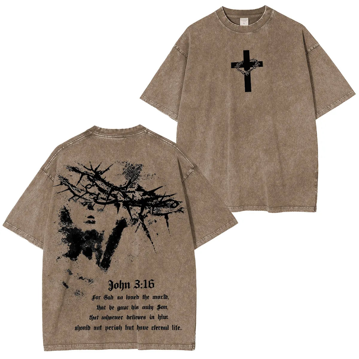 John316 For God So Loved The World Washed Unisex T-Shirt