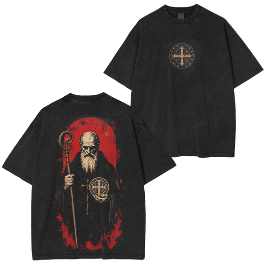 Saint Benedict Guardian Vintage Washed Tee