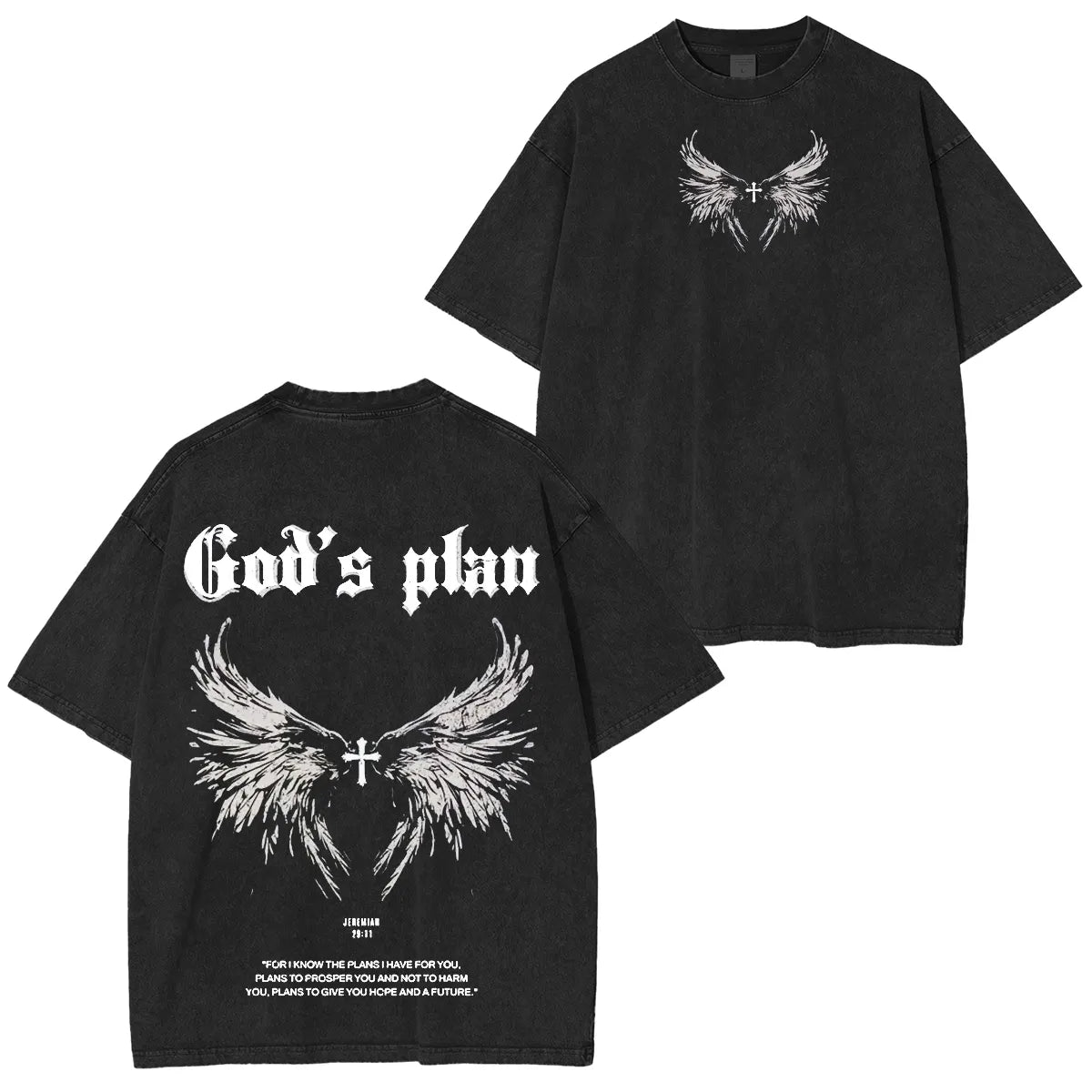 “God’s plan” Washed T-shirt/Crewneck/Hoodie