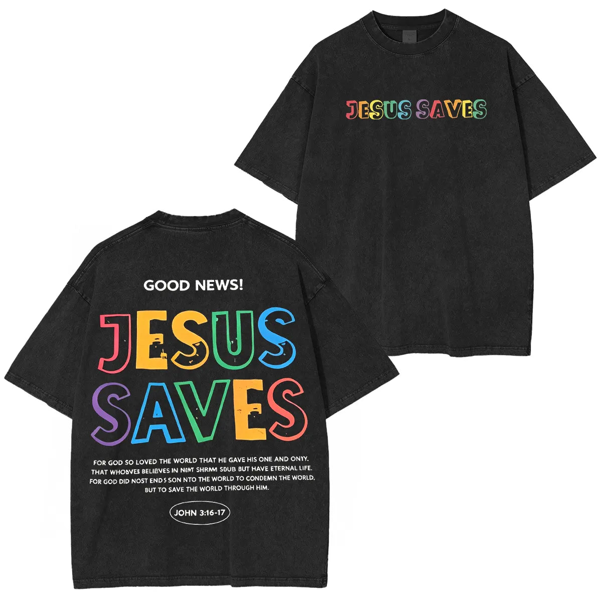 Christian Jesus Bible Verse Washed Unisex T-Shirt