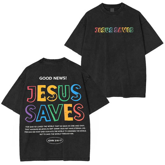 Christian Jesus Bible Verse Washed Unisex T-Shirt