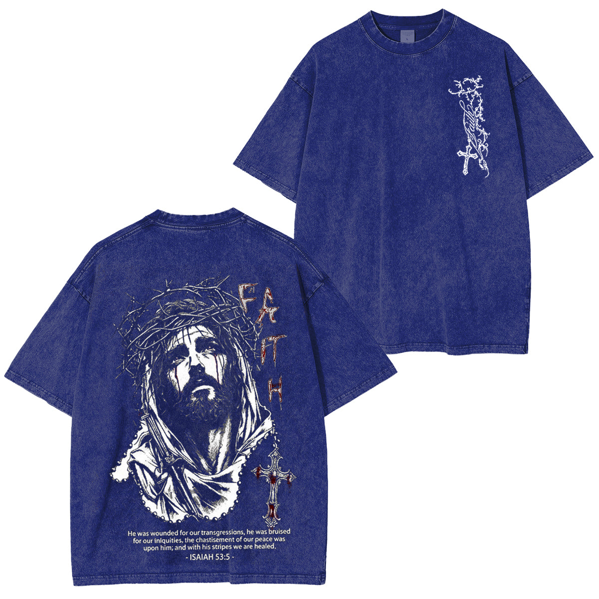 By His Stripes Vintage Washed Faith Tee