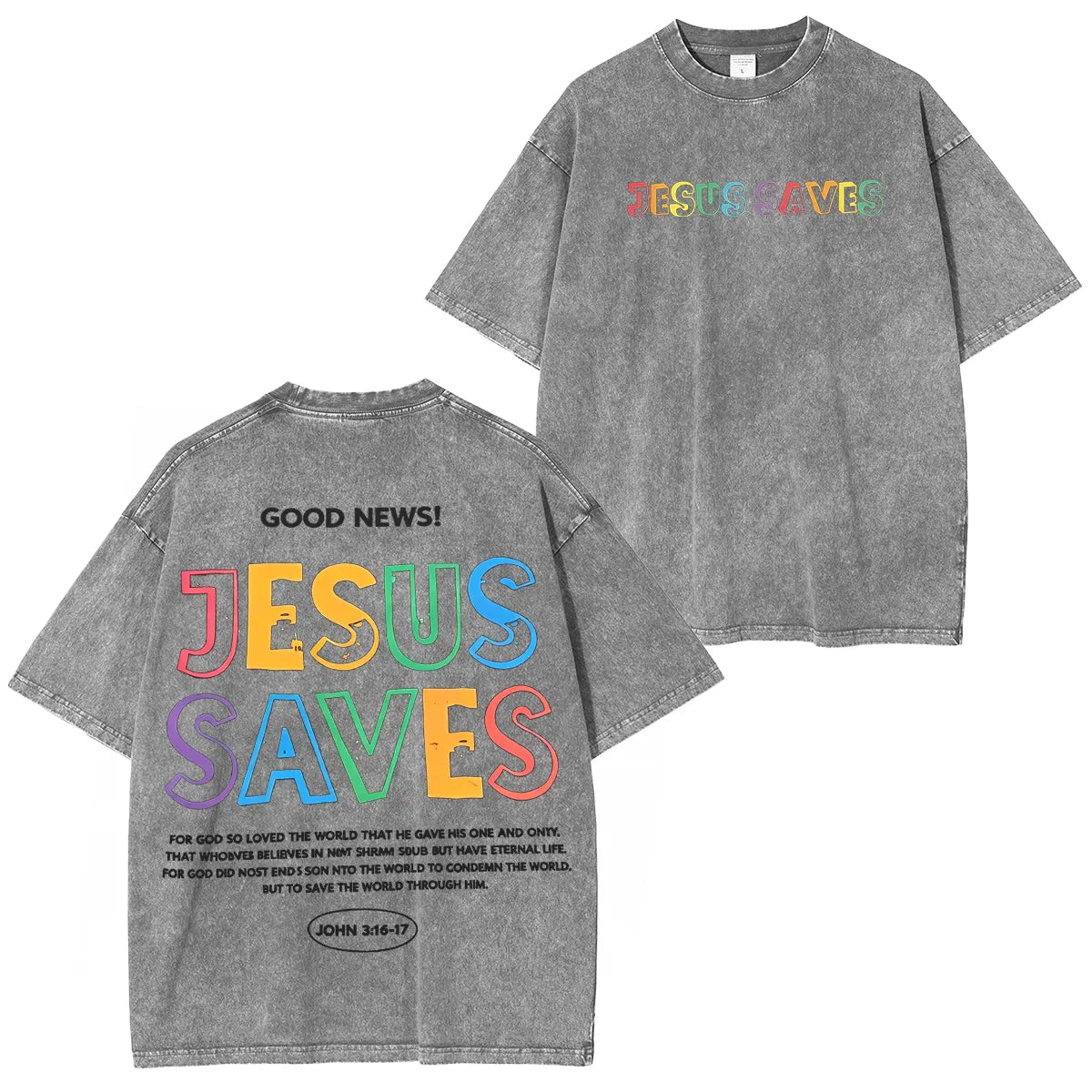 Christian Jesus Bible Verse Washed Unisex T-Shirt