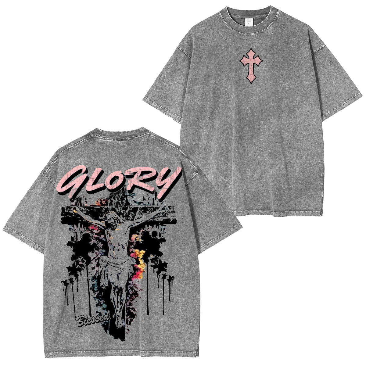 JesusChrist FaithOverFear-Sacrifice that changed everything Washed Unisex T-Shirt
