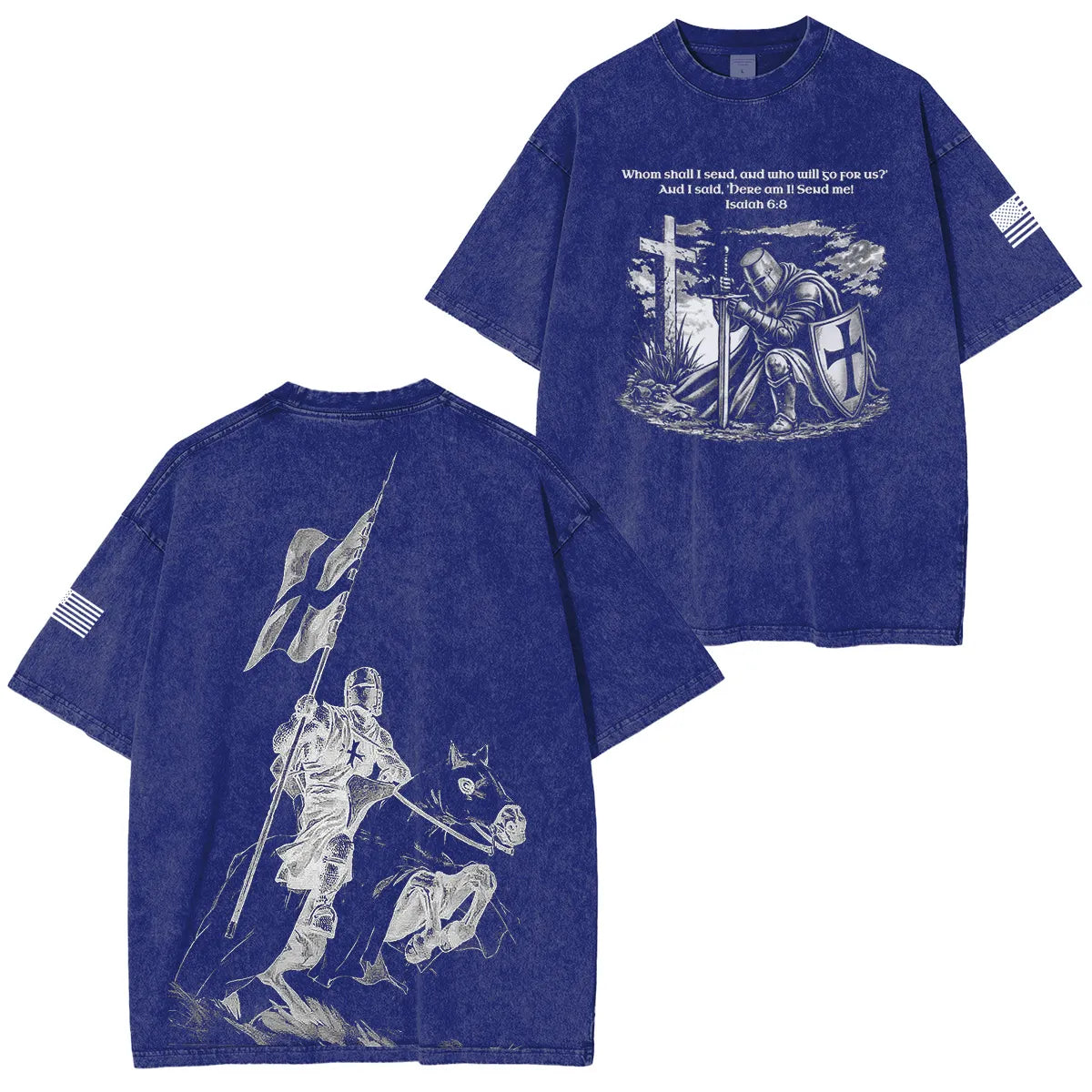 Crusader Knight Vintage Washed Unisex T-Shirt