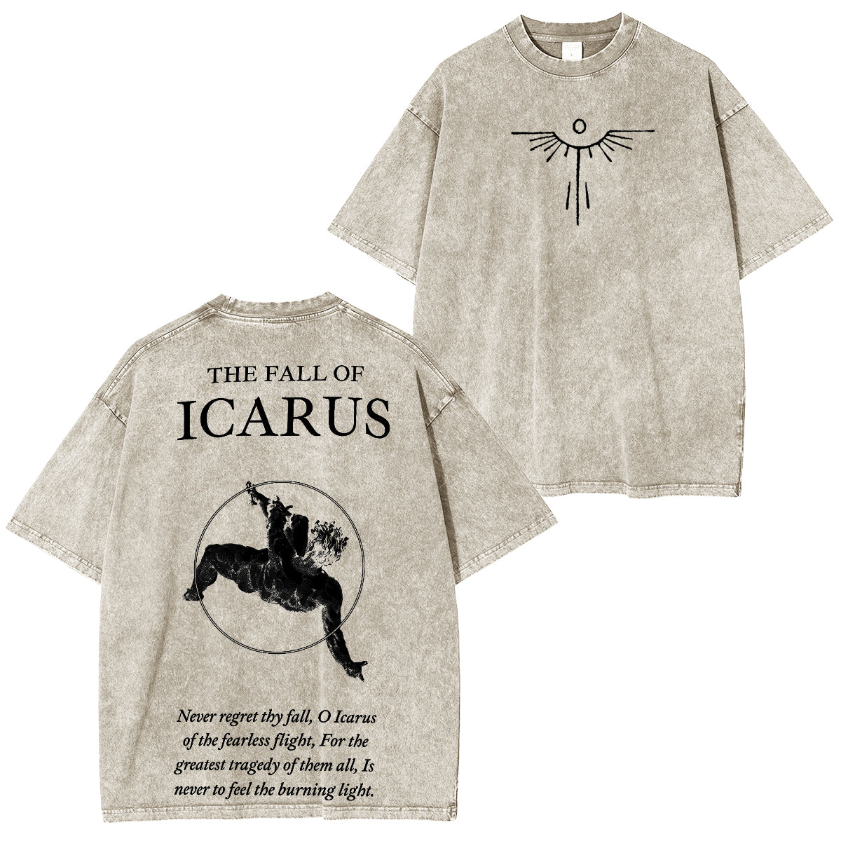 The Fall of Icarus - Broken Wings Washed Unisex T-Shirt