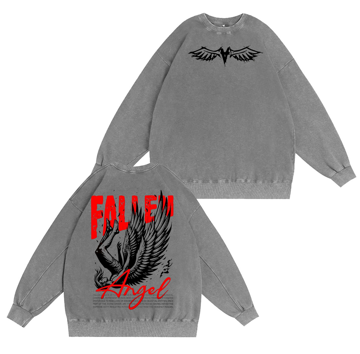 Vintage Fallen Angel Christian Washed T-shirt/Crewneck/Hoodie
