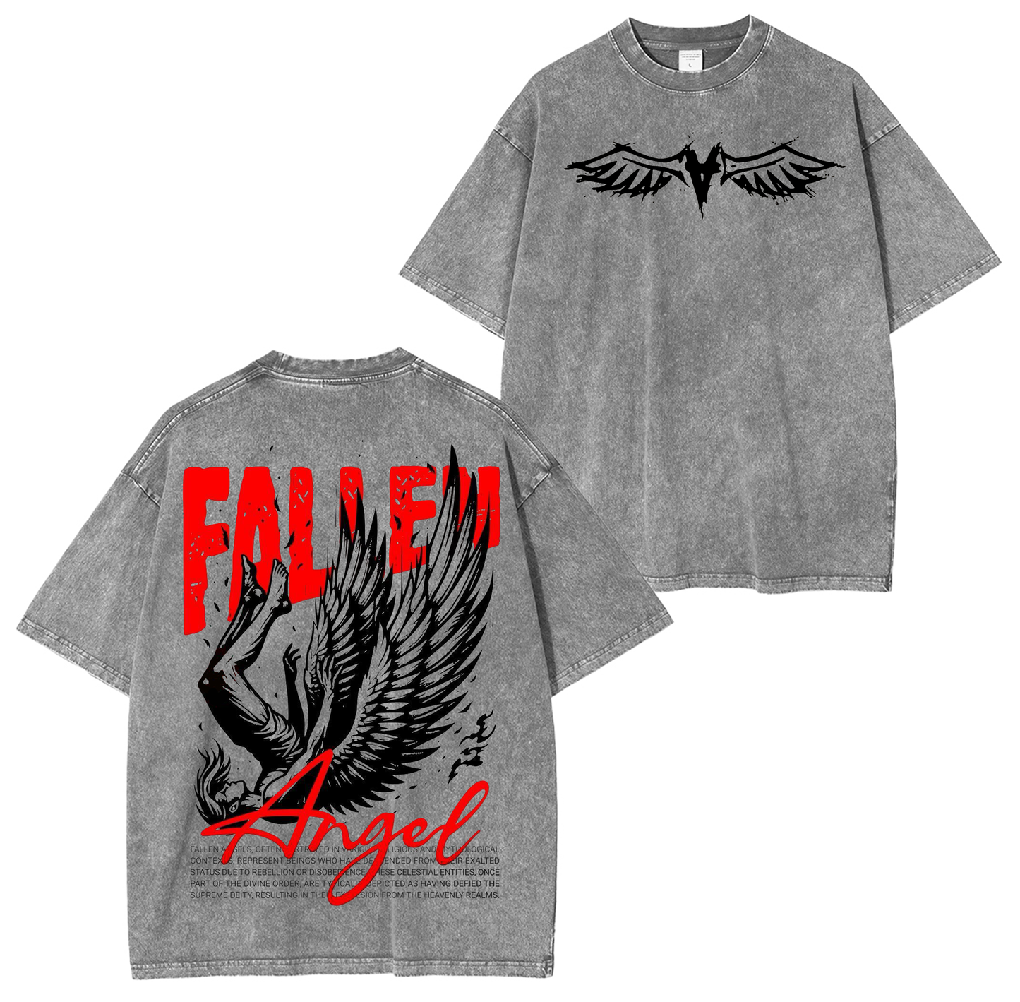 Vintage Fallen Angel Christian Washed T-shirt/Crewneck/Hoodie