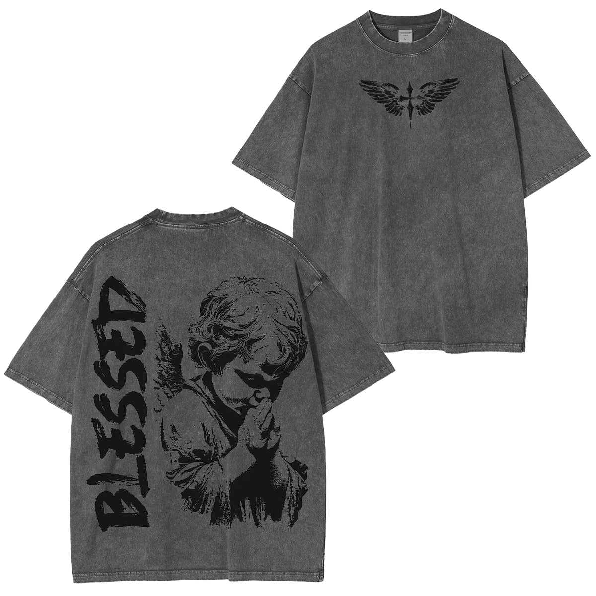 Blessed Angel Washed Unisex T-Shirt