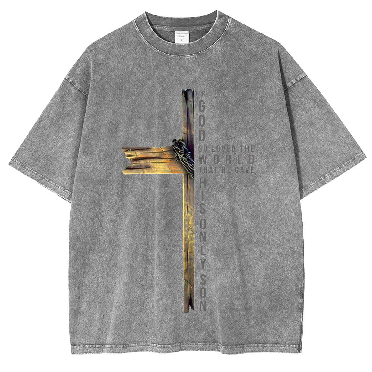 John 3:16 Christian Cross Bible T-Shirt