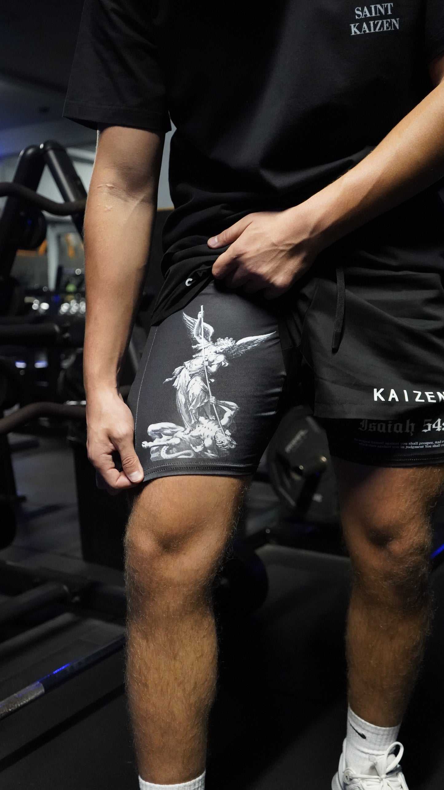 Archangel Michael's Performance Gym shorts