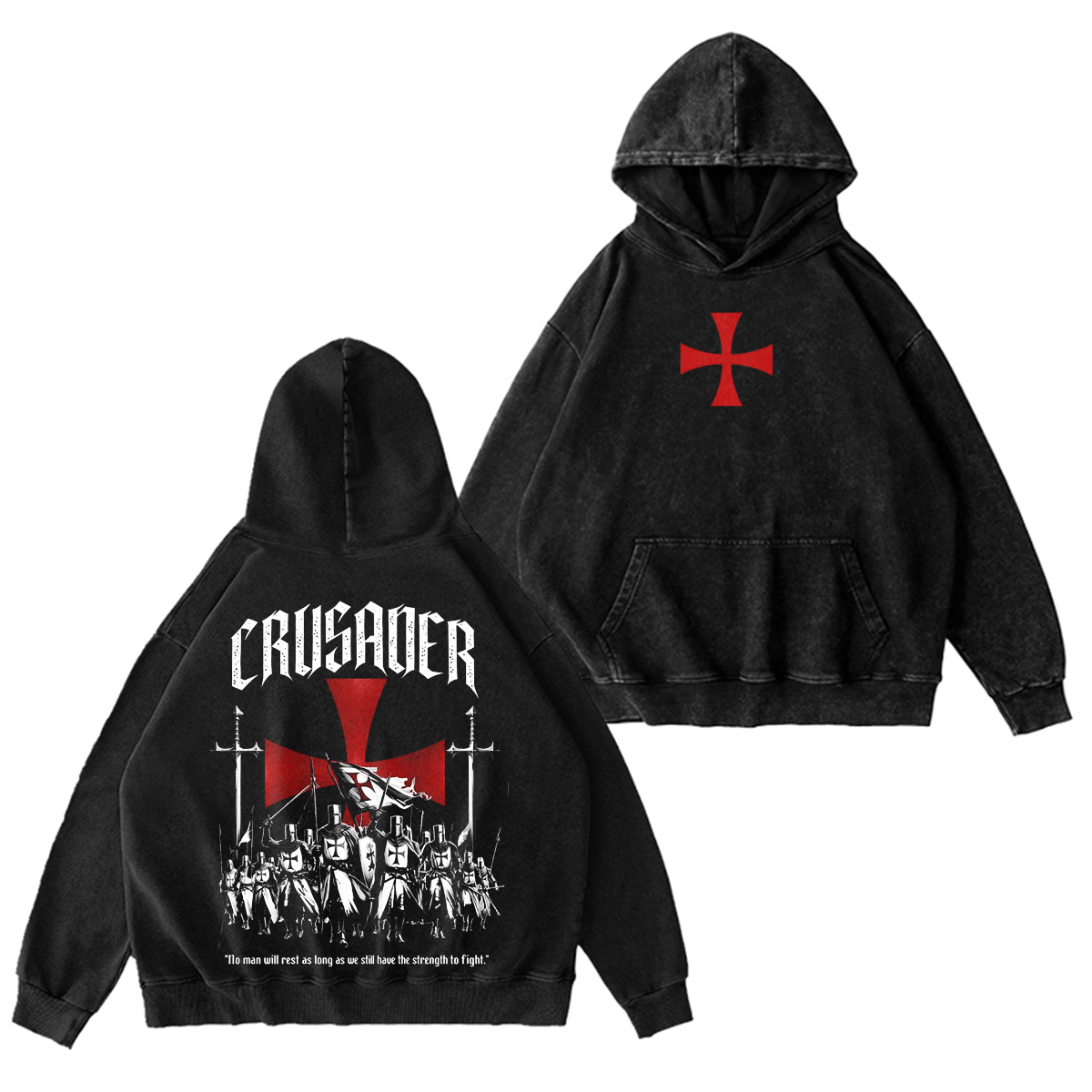 Crusader Knight Washed T-shirt/Crewneck/Hoodie