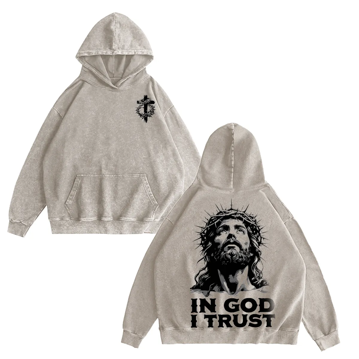 Christus Vincit, Christus Regnat, Christus Imperat  Washed T-shirt/Crewneck/Hoodie