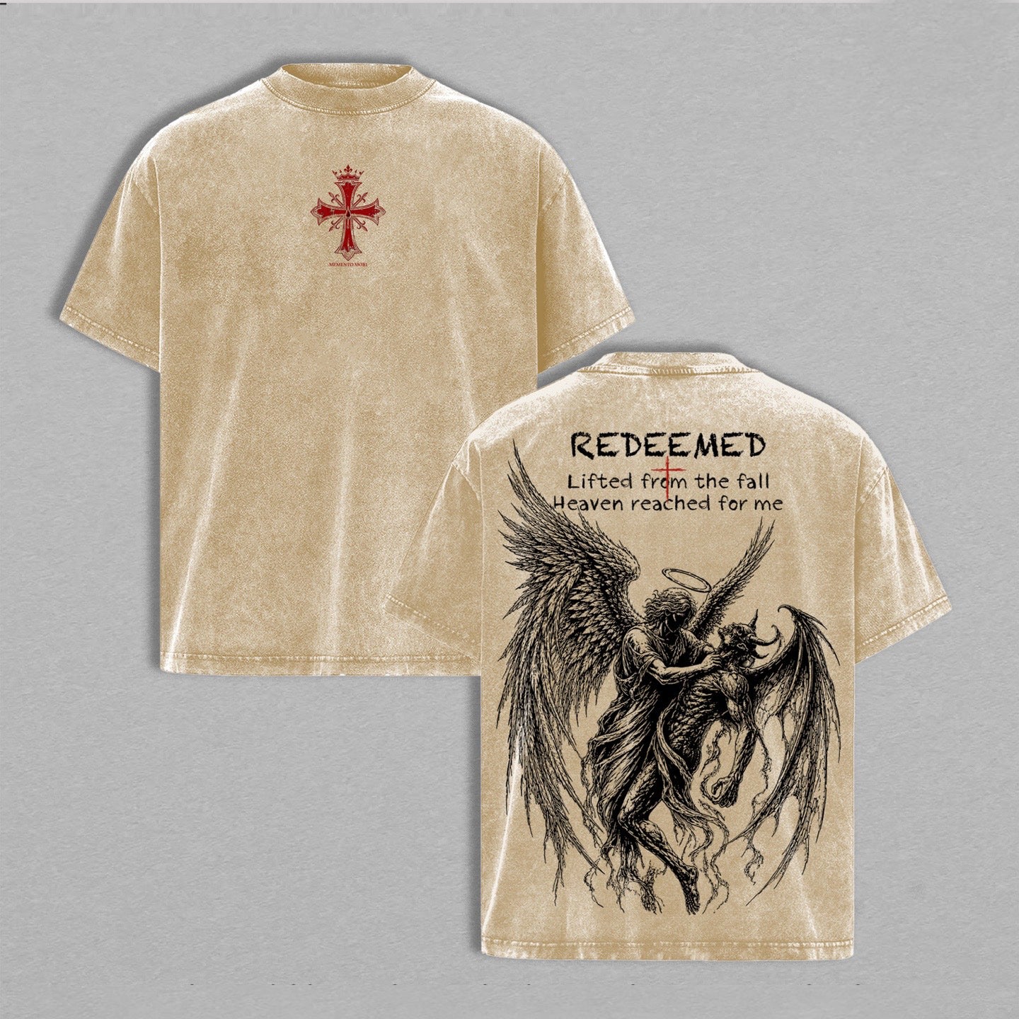 Redeemed Angel Vintage Washed Christian T Shirt