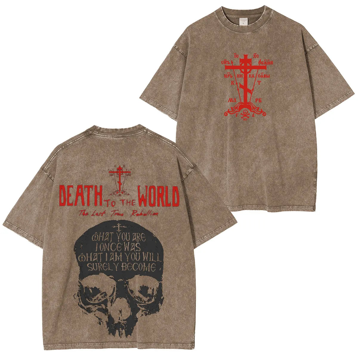 Death Row Doberman Washed Unisex T-Shirt