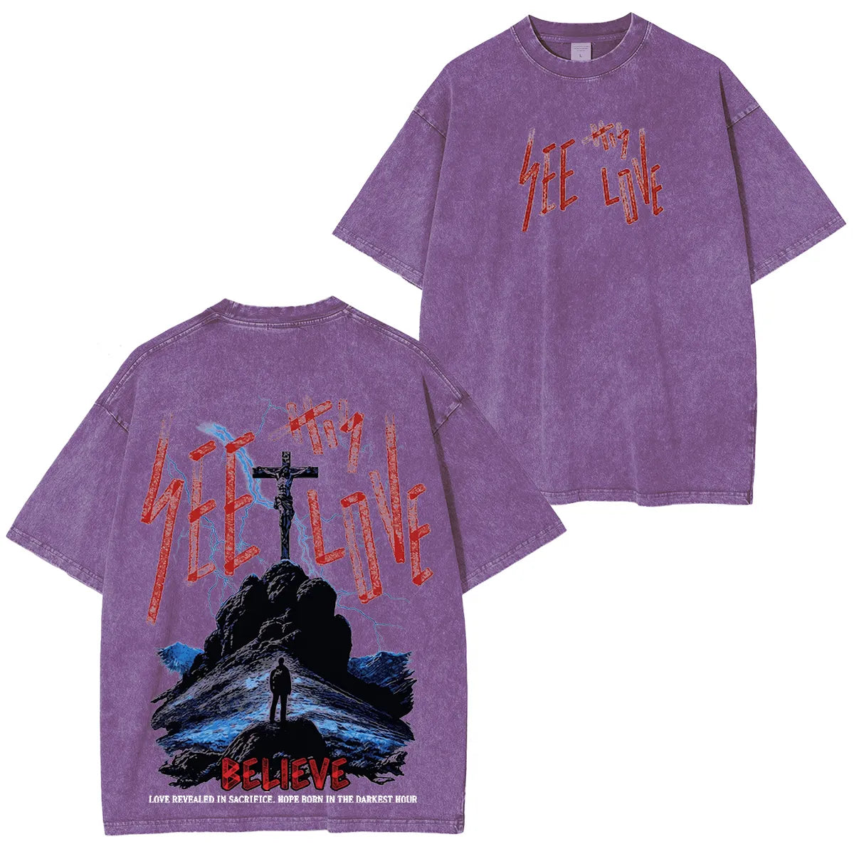 “See Thy Love” Washed Unisex T-Shirt
