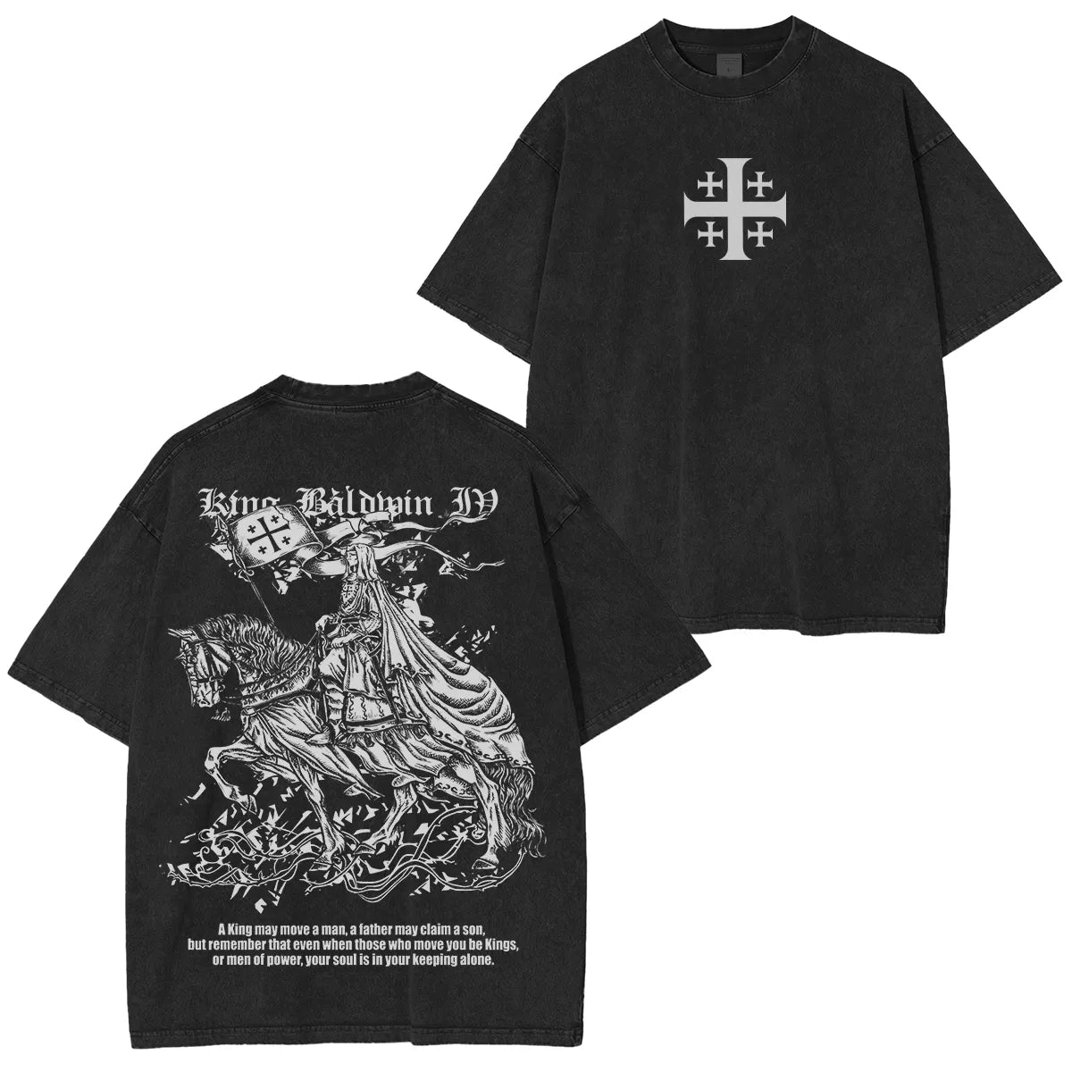 Kingbaldwin : won by the power of God Washed Unisex T-Shirt