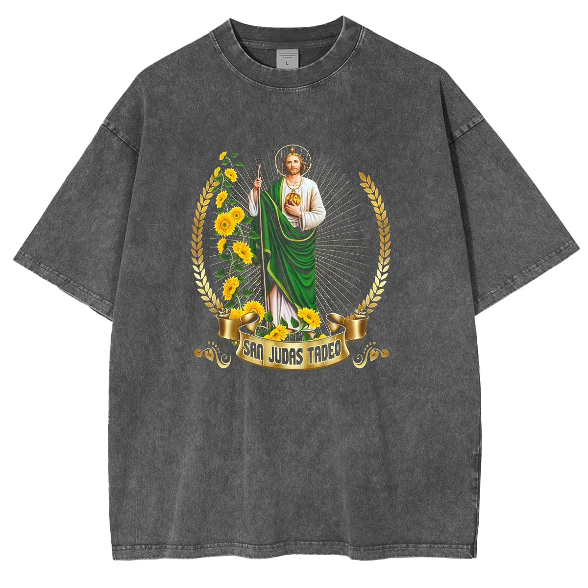 San Judas Tadeo Washed Unisex T-Shirt