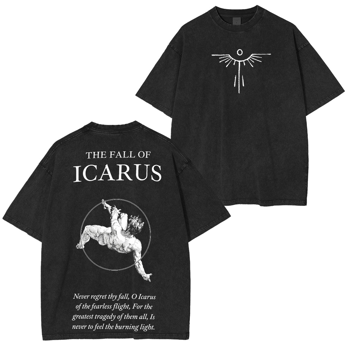 The Fall of Icarus - Broken Wings Washed Unisex T-Shirt