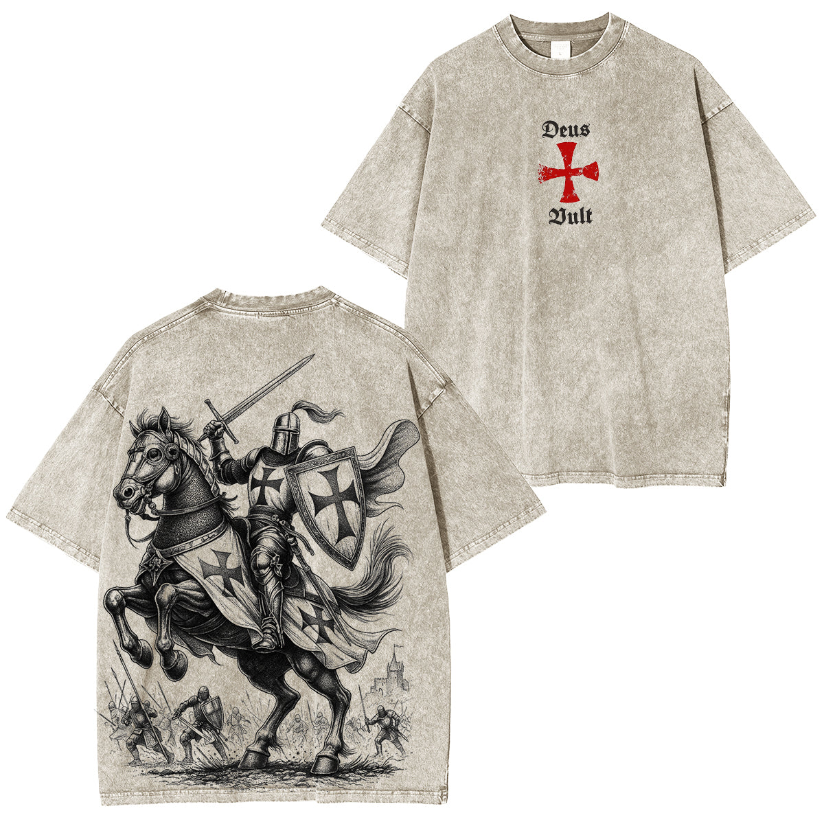 Black Templar Washed Unisex T-Shirt