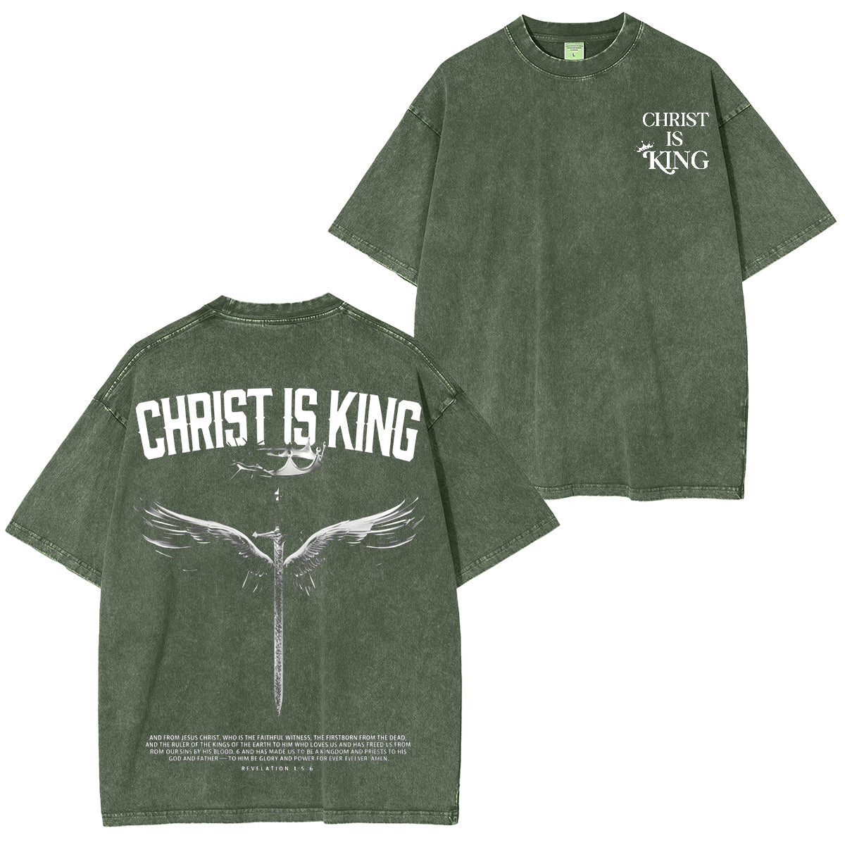 Christ the King Washed T-shirt/Crewneck/Hoodie
