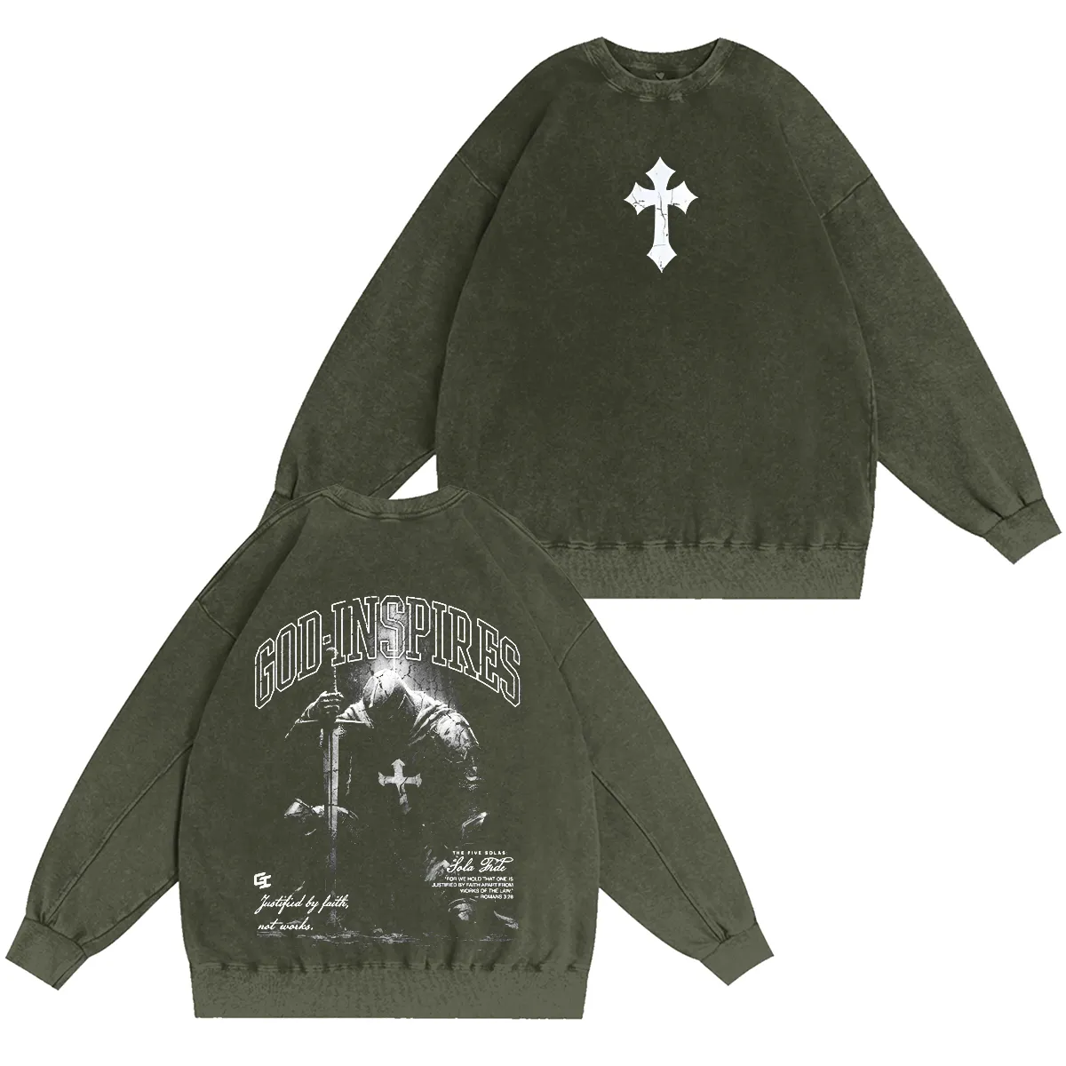 God Inspired Might Knight’s Vow Washed T-shirt/Crewneck/Hoodie