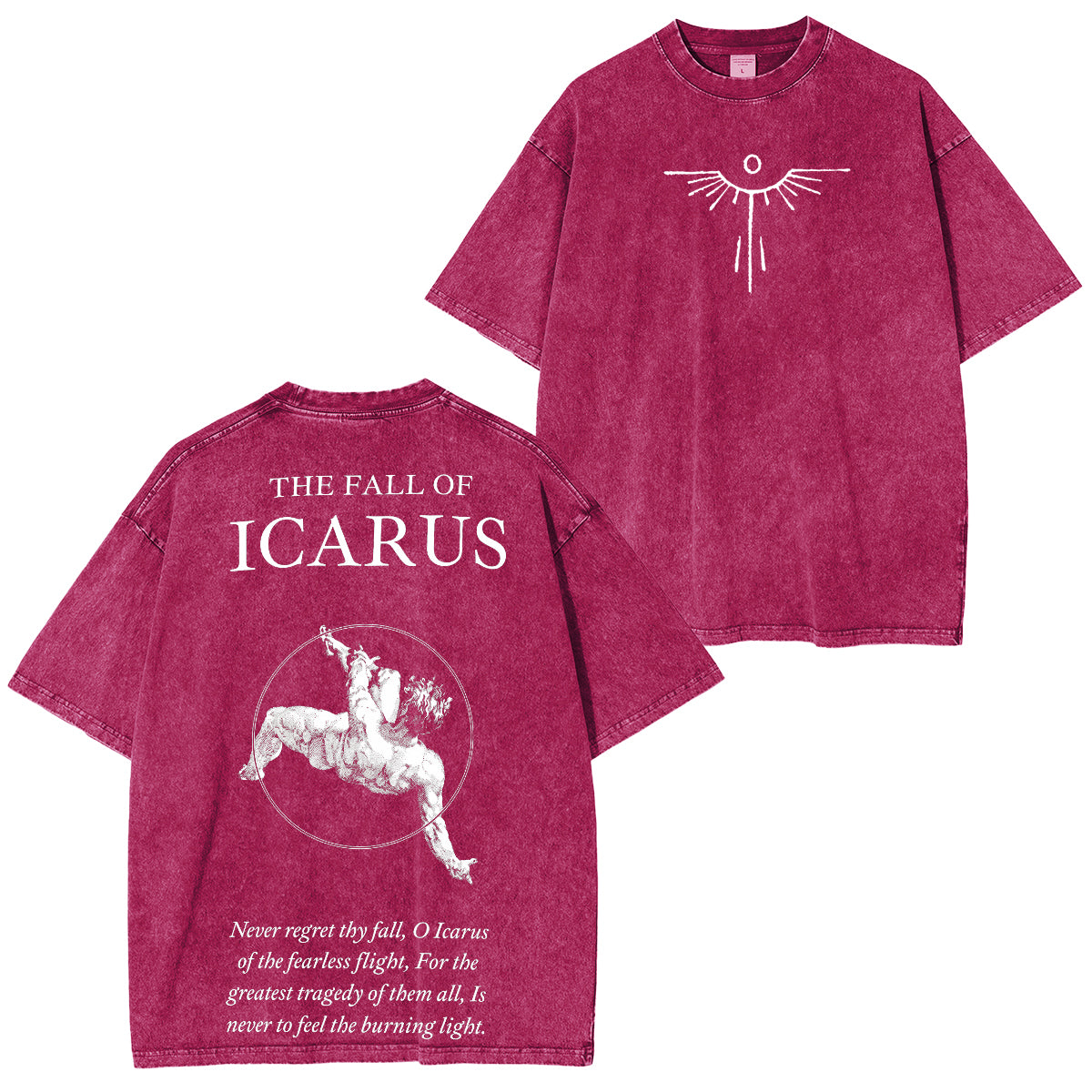 The Fall of Icarus - Broken Wings Washed Unisex T-Shirt