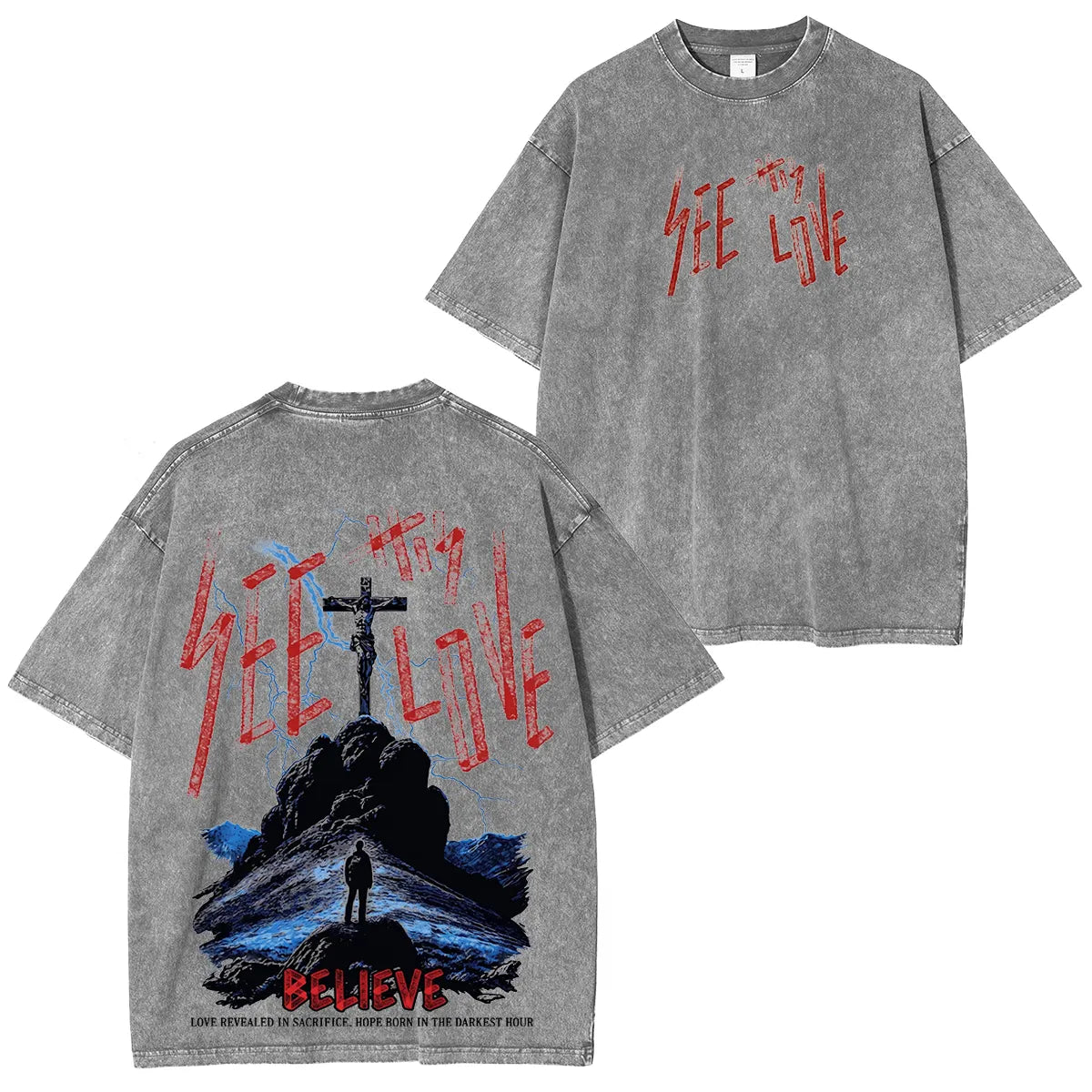“See Thy Love” Washed Unisex T-Shirt