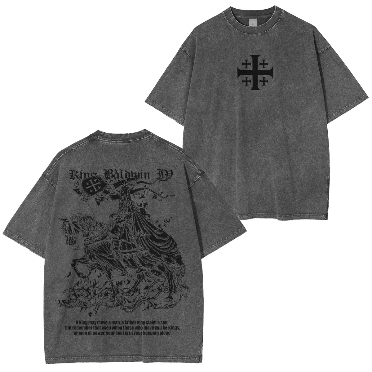 Kingbaldwin : won by the power of God Washed Unisex T-Shirt