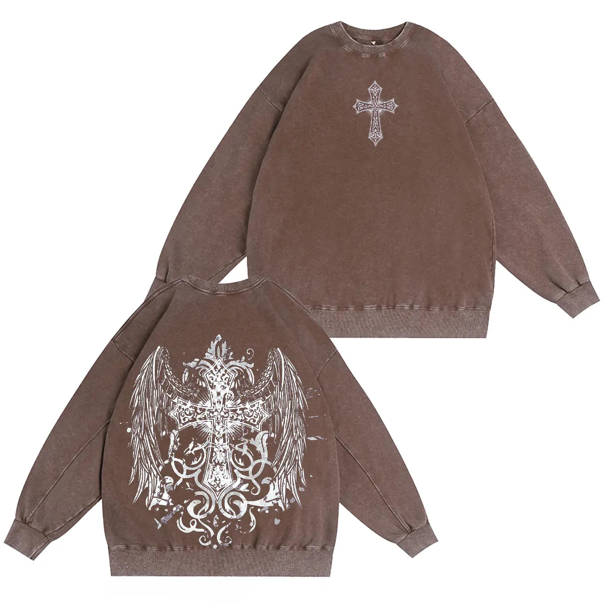 Wings of Conviction Ornate Cross Vintage Washed T-shirt/Crewneck/Hoodie