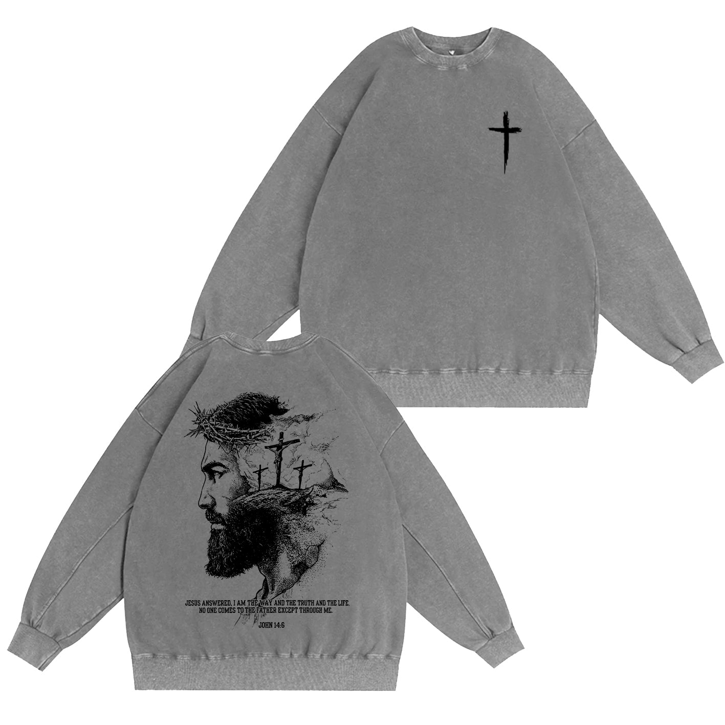 The Way The Truth The Life Vintage Washed T-shirt/Crewneck/Hoodie
