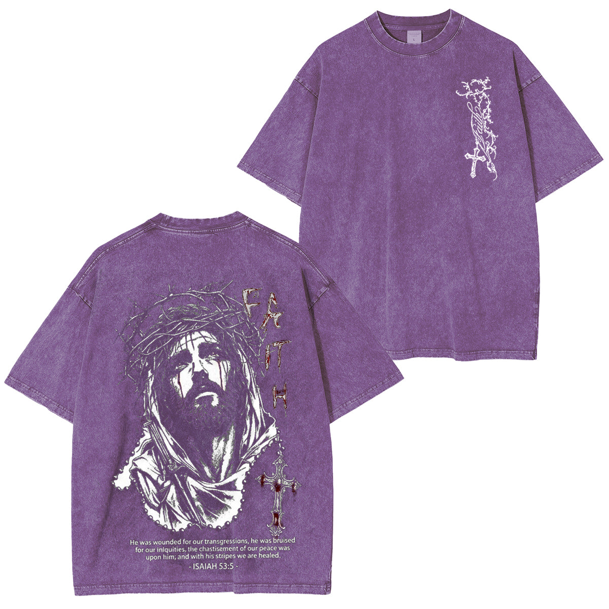 By His Stripes Vintage Washed Faith Tee