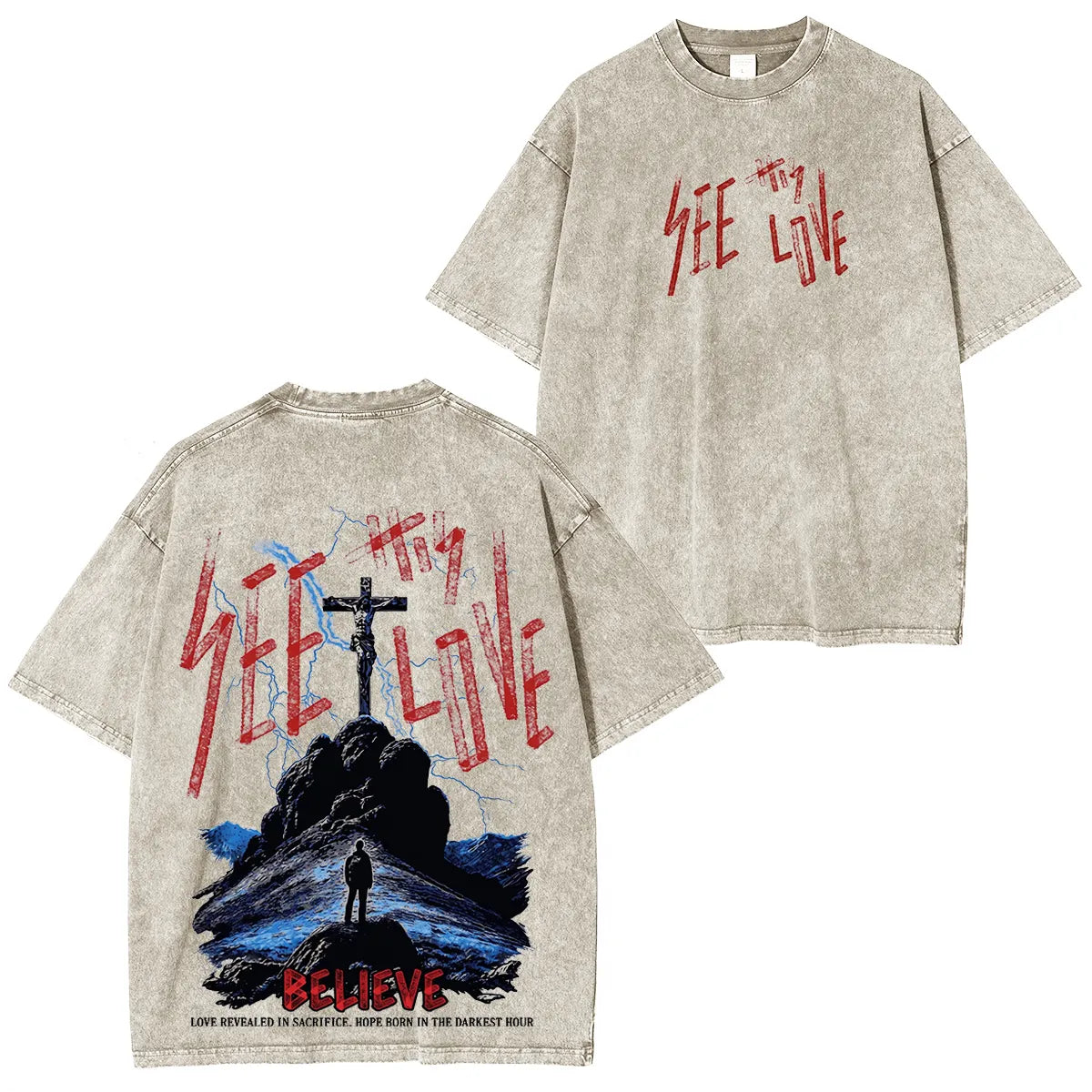 “See Thy Love” Washed Unisex T-Shirt