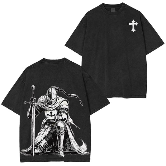 Knight of Conviction Unisex Washed T-Shirt