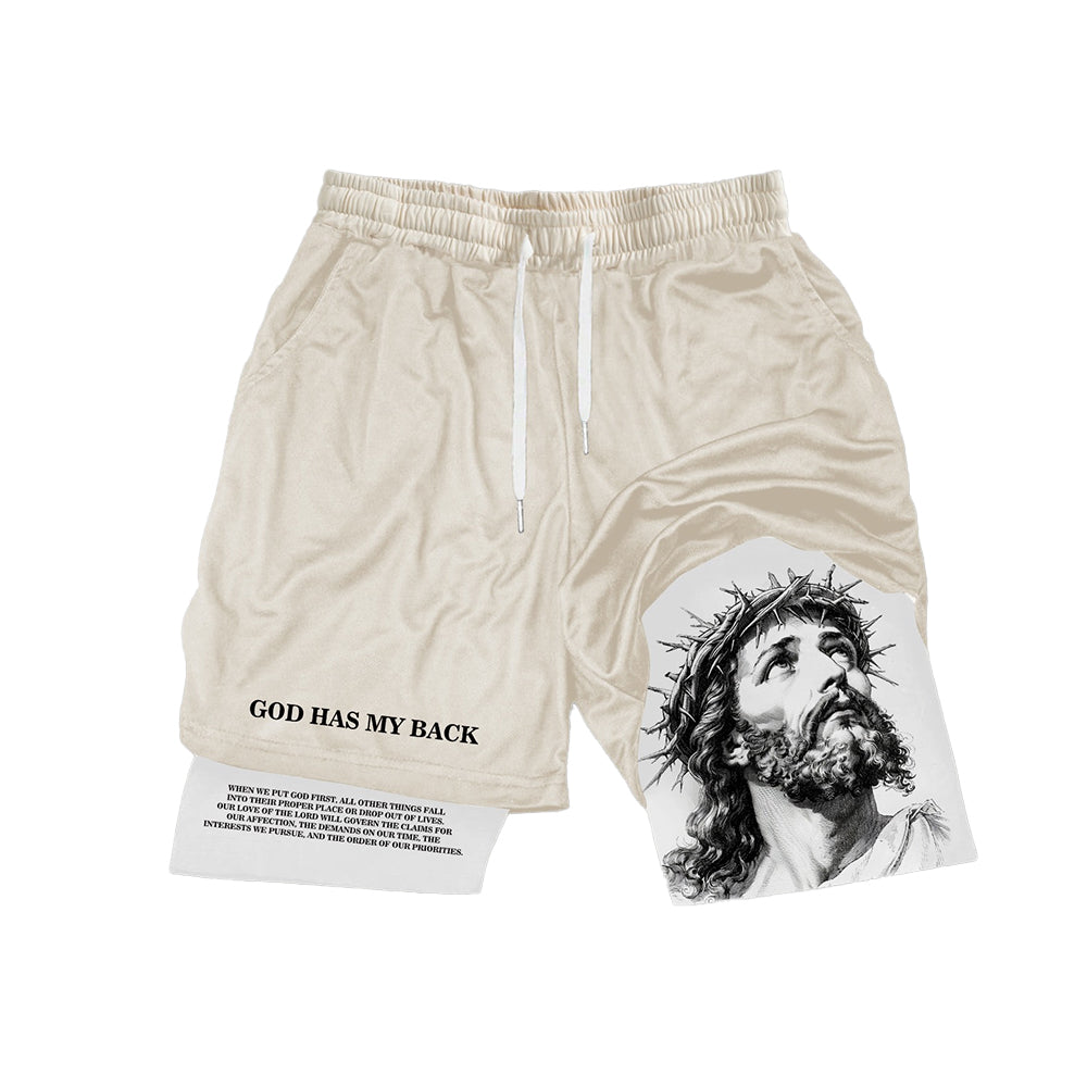 God Bless My Workout Shorts