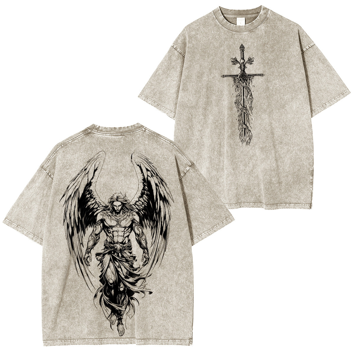 Archangel Michael – Armor of God Vintage Washed Unisex T-Shirt