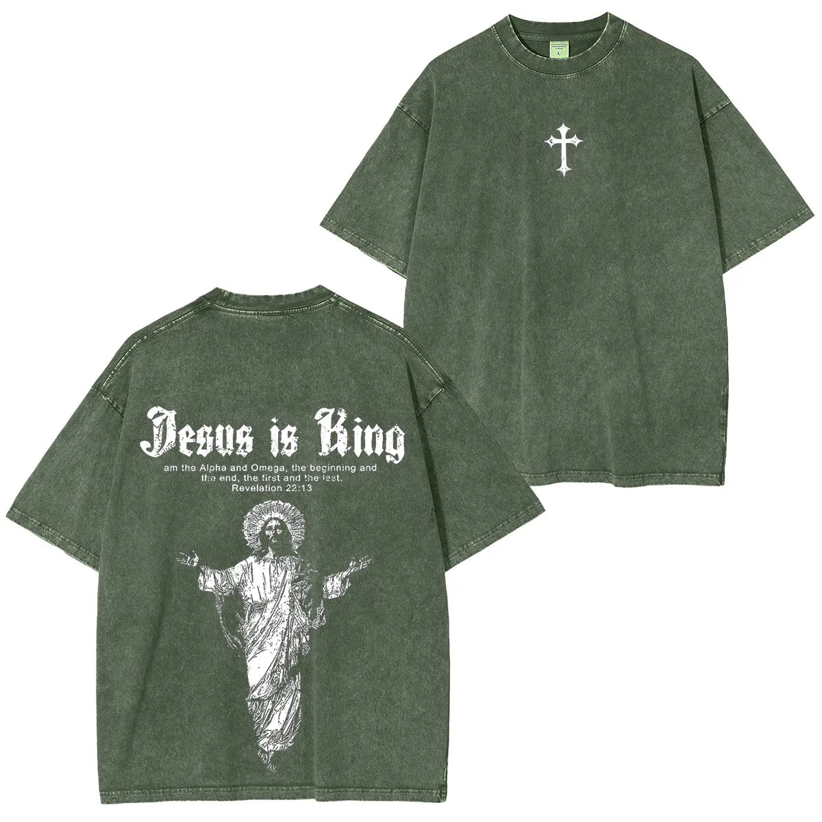 Jesus Is King Vintage Washed Unisex T-Shirt