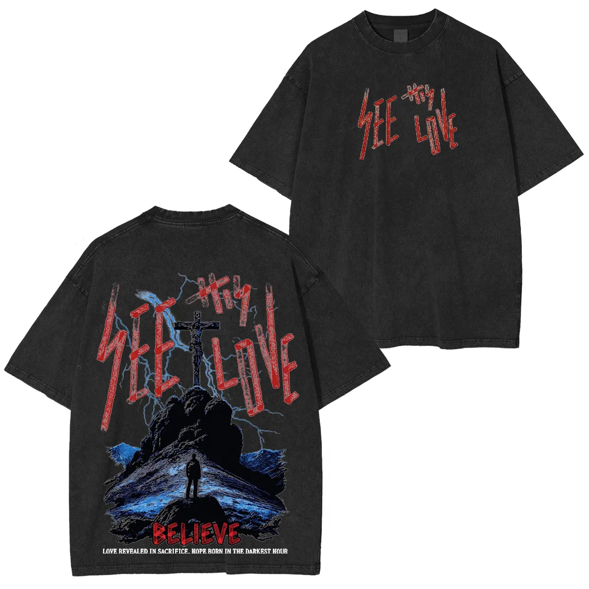 “See Thy Love” Washed Unisex T-Shirt