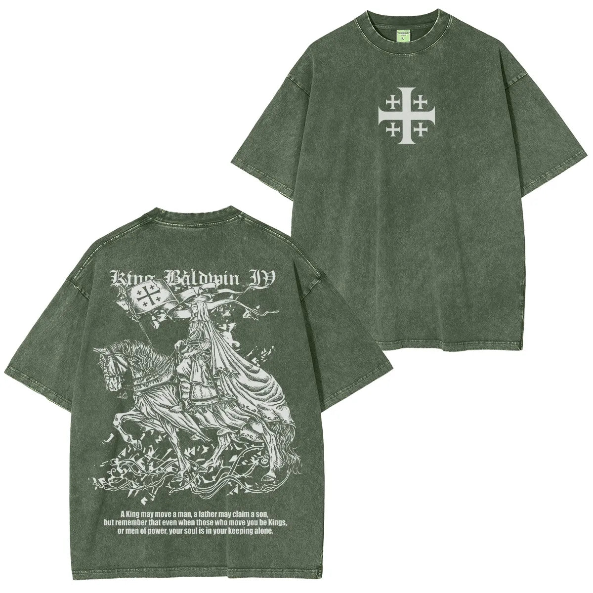 Kingbaldwin : won by the power of God Washed Unisex T-Shirt